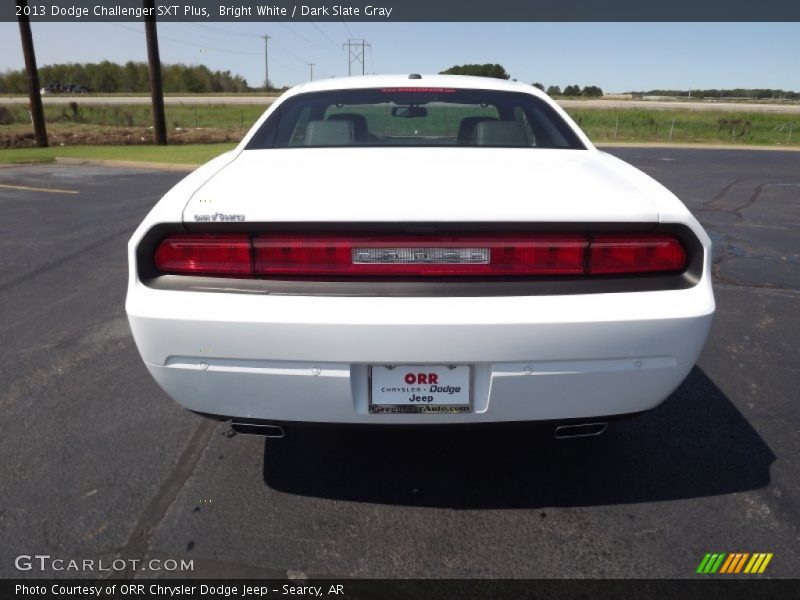 Bright White / Dark Slate Gray 2013 Dodge Challenger SXT Plus