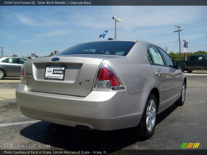 Silver Birch Metallic / Charcoal Black 2008 Ford Fusion SE