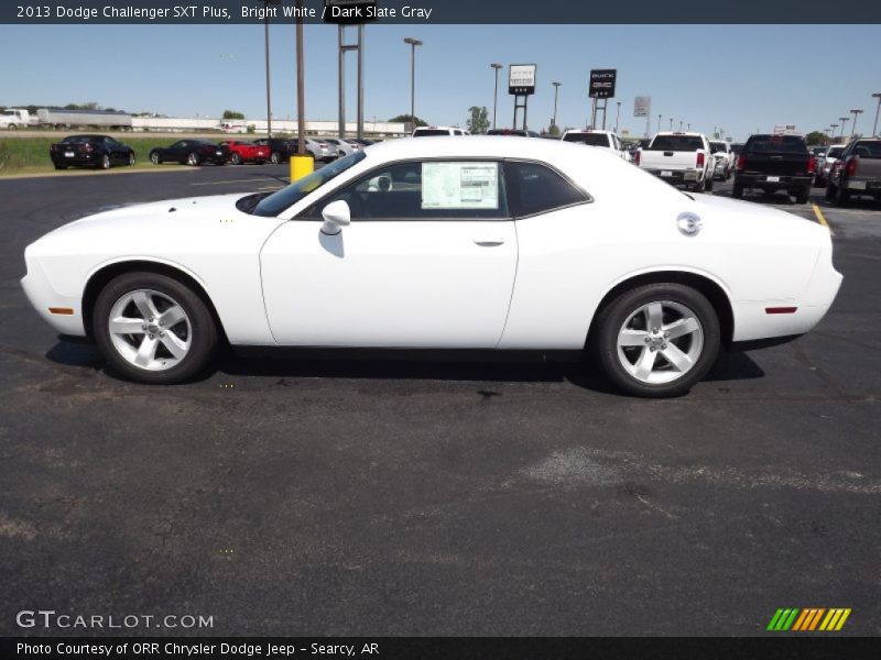 Bright White / Dark Slate Gray 2013 Dodge Challenger SXT Plus