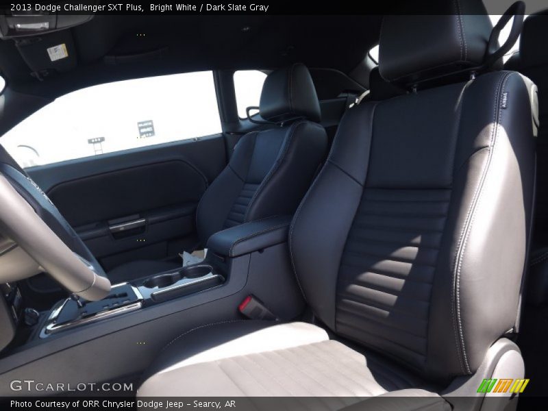 Bright White / Dark Slate Gray 2013 Dodge Challenger SXT Plus
