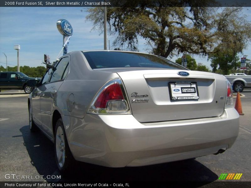 Silver Birch Metallic / Charcoal Black 2008 Ford Fusion SE