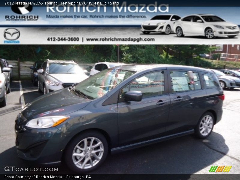 Metropolitan Gray Metallic / Sand 2012 Mazda MAZDA5 Touring