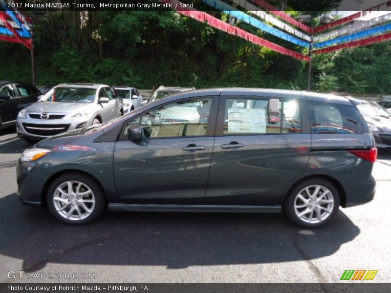 Metropolitan Gray Metallic / Sand 2012 Mazda MAZDA5 Touring