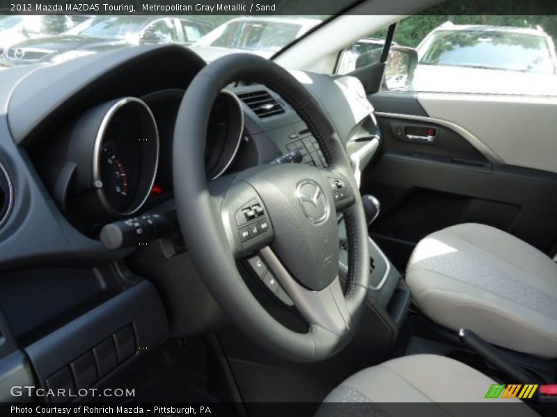 Metropolitan Gray Metallic / Sand 2012 Mazda MAZDA5 Touring