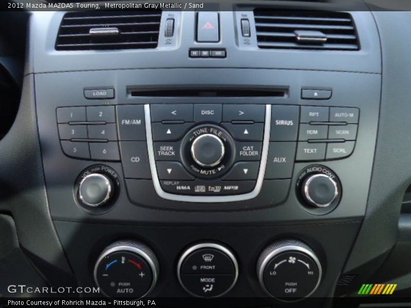 Controls of 2012 MAZDA5 Touring