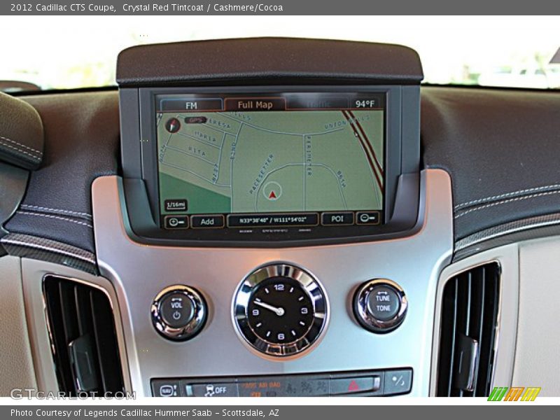 Navigation of 2012 CTS Coupe