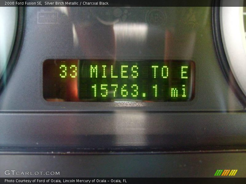 Silver Birch Metallic / Charcoal Black 2008 Ford Fusion SE