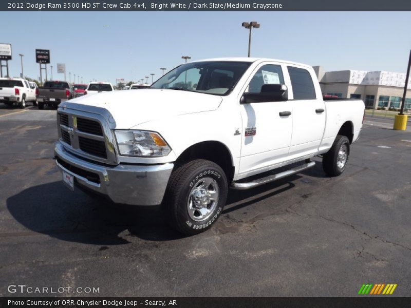 Bright White / Dark Slate/Medium Graystone 2012 Dodge Ram 3500 HD ST Crew Cab 4x4