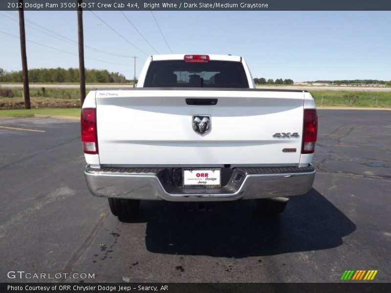 Bright White / Dark Slate/Medium Graystone 2012 Dodge Ram 3500 HD ST Crew Cab 4x4