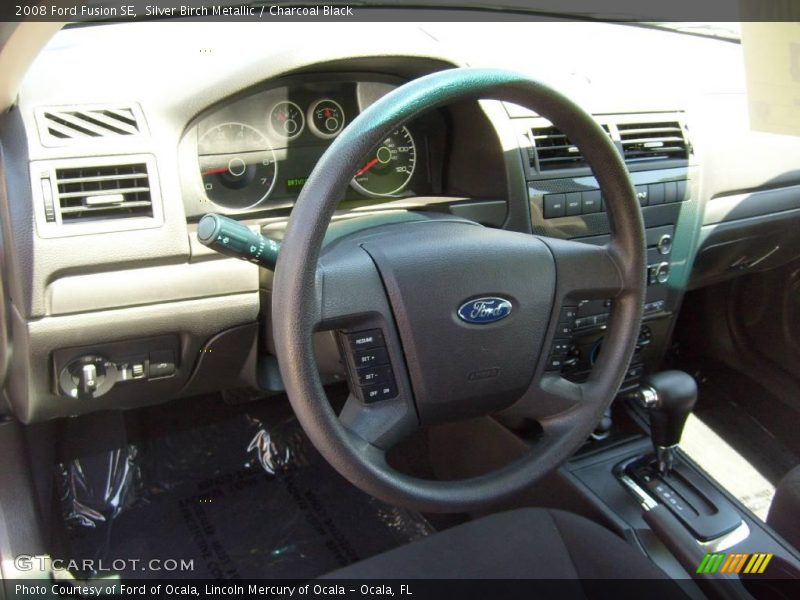 Silver Birch Metallic / Charcoal Black 2008 Ford Fusion SE