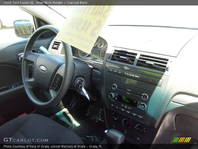 Silver Birch Metallic / Charcoal Black 2008 Ford Fusion SE