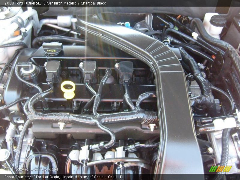 Silver Birch Metallic / Charcoal Black 2008 Ford Fusion SE