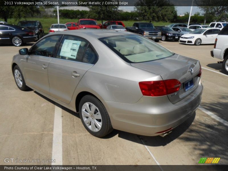 Moonrock Silver Metallic / Cornsilk Beige 2013 Volkswagen Jetta SE Sedan