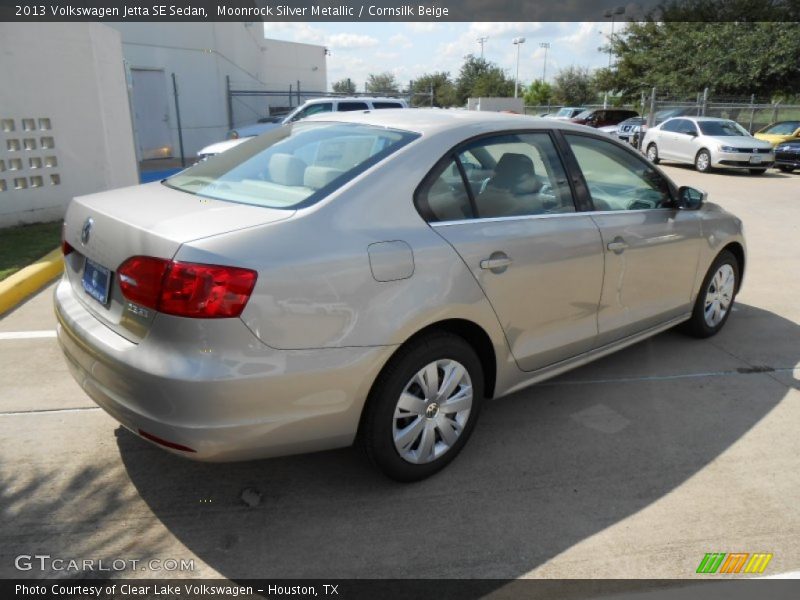 Moonrock Silver Metallic / Cornsilk Beige 2013 Volkswagen Jetta SE Sedan