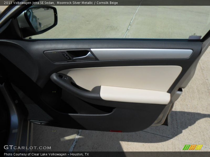 Moonrock Silver Metallic / Cornsilk Beige 2013 Volkswagen Jetta SE Sedan