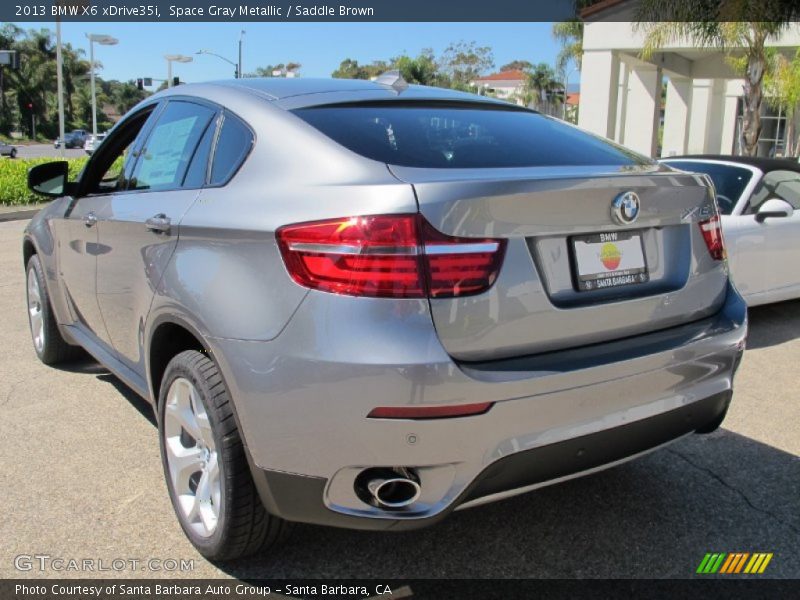 Space Gray Metallic / Saddle Brown 2013 BMW X6 xDrive35i