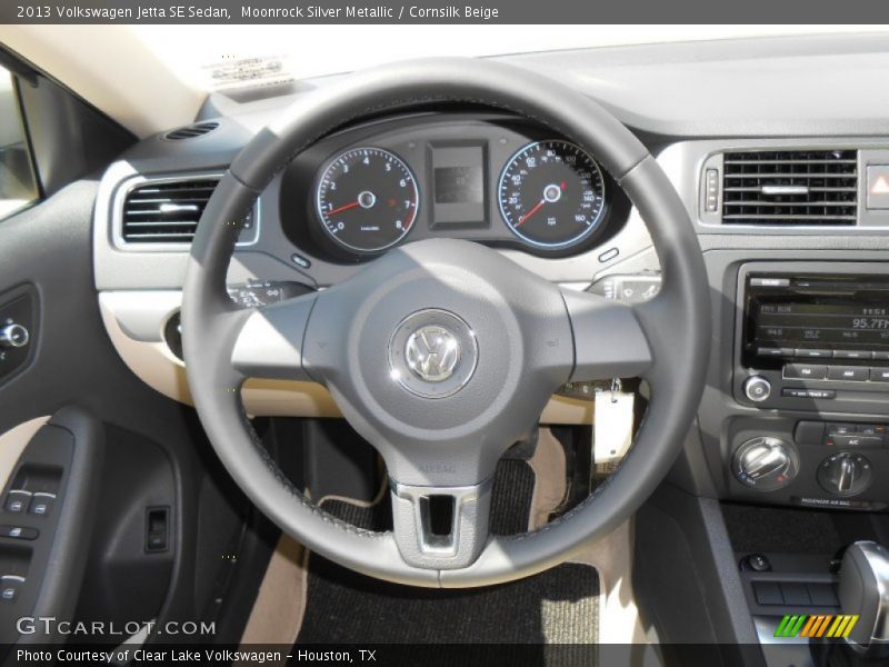 Moonrock Silver Metallic / Cornsilk Beige 2013 Volkswagen Jetta SE Sedan
