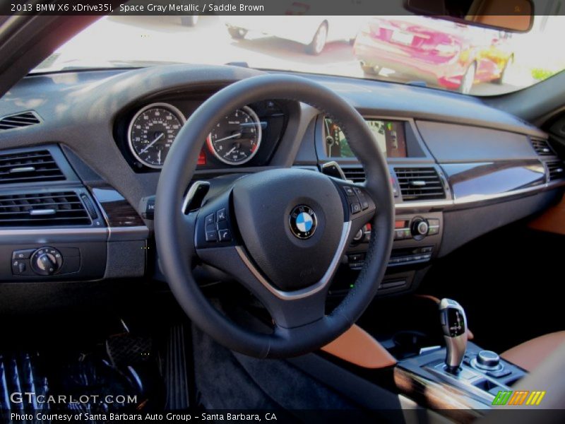 Space Gray Metallic / Saddle Brown 2013 BMW X6 xDrive35i