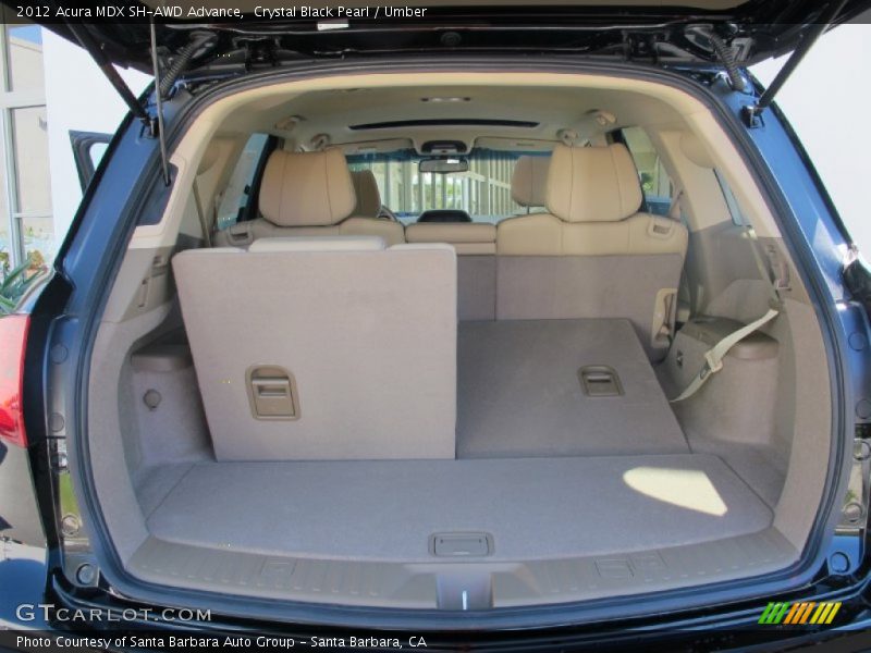 Crystal Black Pearl / Umber 2012 Acura MDX SH-AWD Advance