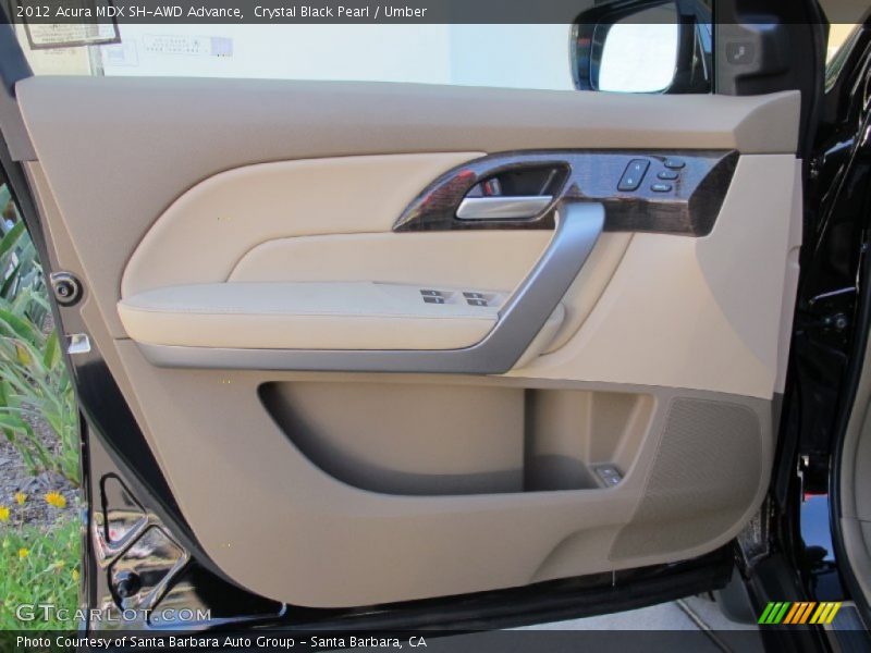 Crystal Black Pearl / Umber 2012 Acura MDX SH-AWD Advance