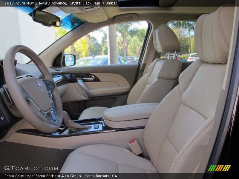 Crystal Black Pearl / Umber 2012 Acura MDX SH-AWD Advance