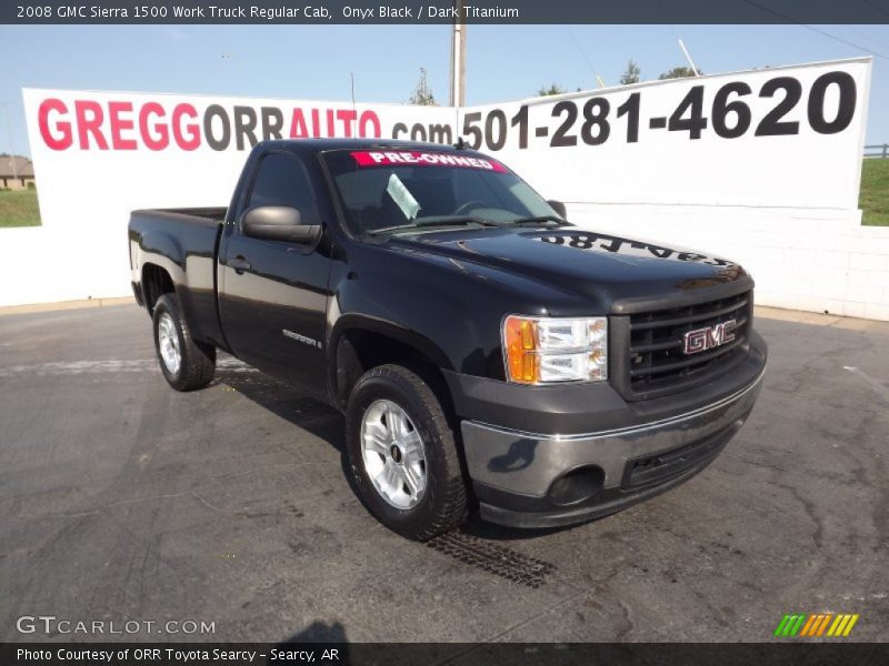 Onyx Black / Dark Titanium 2008 GMC Sierra 1500 Work Truck Regular Cab
