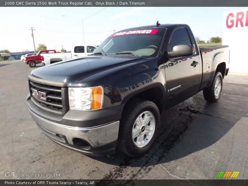 Onyx Black / Dark Titanium 2008 GMC Sierra 1500 Work Truck Regular Cab