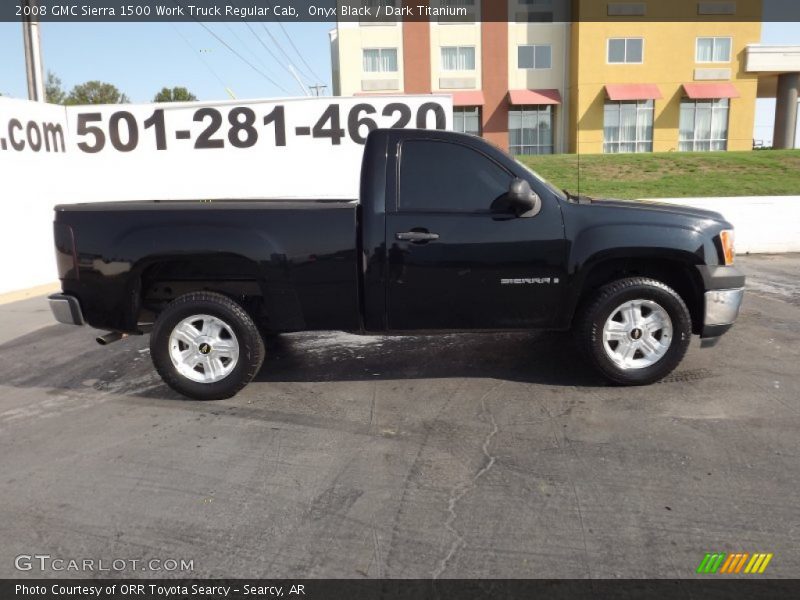 Onyx Black / Dark Titanium 2008 GMC Sierra 1500 Work Truck Regular Cab