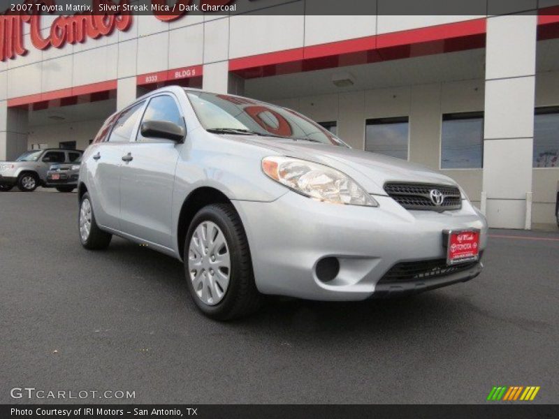 Silver Streak Mica / Dark Charcoal 2007 Toyota Matrix