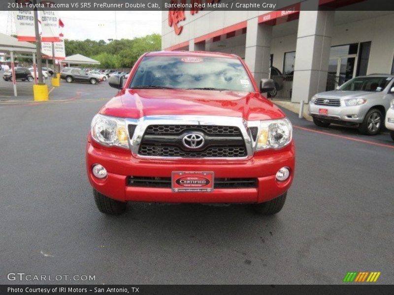 Barcelona Red Metallic / Graphite Gray 2011 Toyota Tacoma V6 SR5 PreRunner Double Cab