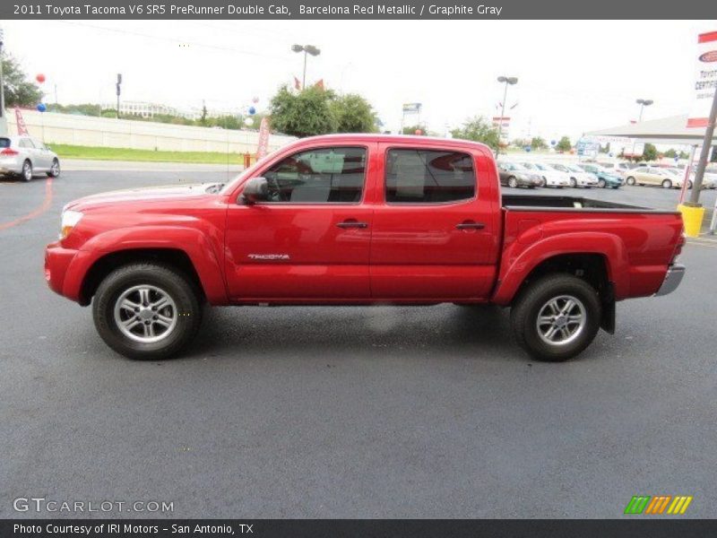 Barcelona Red Metallic / Graphite Gray 2011 Toyota Tacoma V6 SR5 PreRunner Double Cab