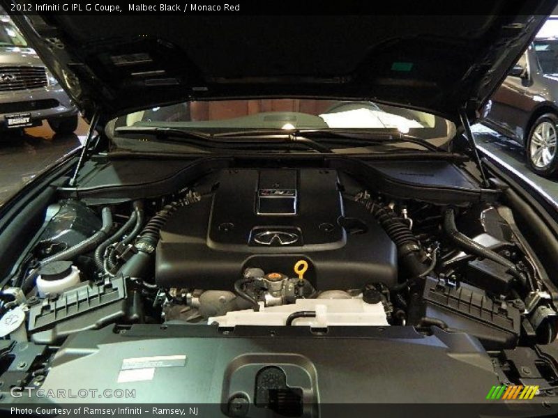 Malbec Black / Monaco Red 2012 Infiniti G IPL G Coupe