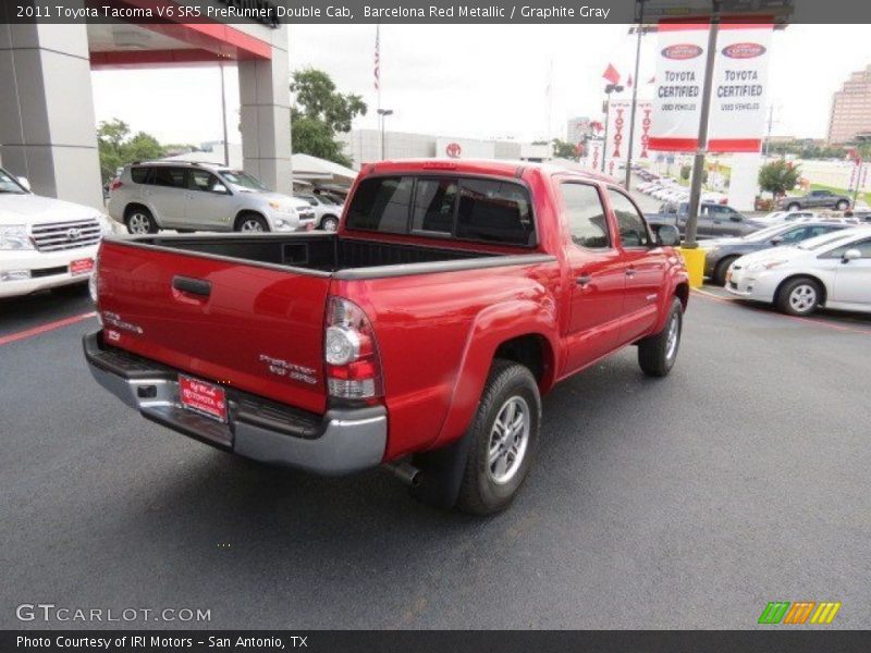 Barcelona Red Metallic / Graphite Gray 2011 Toyota Tacoma V6 SR5 PreRunner Double Cab