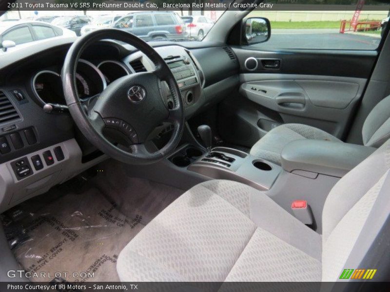 Barcelona Red Metallic / Graphite Gray 2011 Toyota Tacoma V6 SR5 PreRunner Double Cab