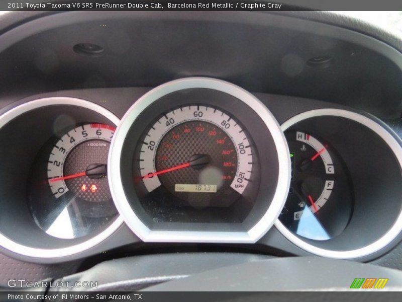 Barcelona Red Metallic / Graphite Gray 2011 Toyota Tacoma V6 SR5 PreRunner Double Cab