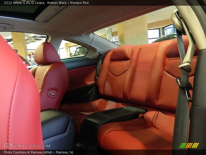 Malbec Black / Monaco Red 2012 Infiniti G IPL G Coupe