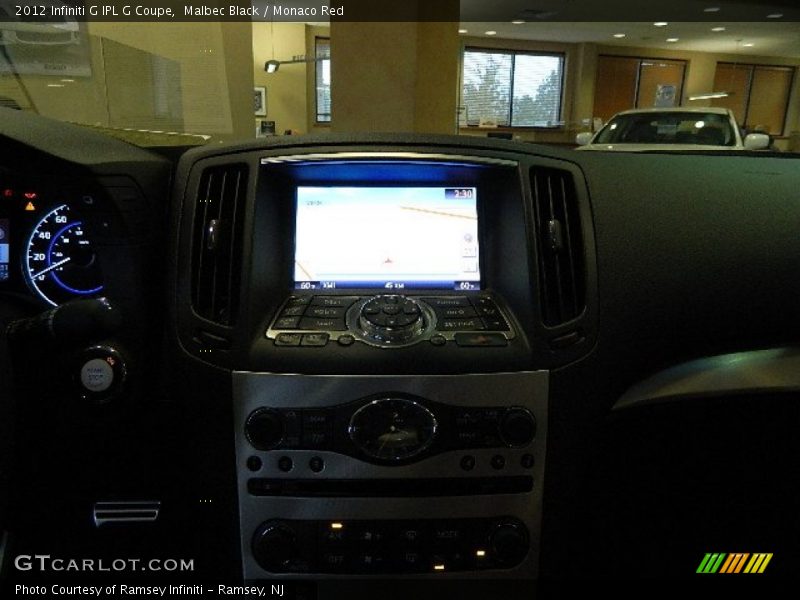 Malbec Black / Monaco Red 2012 Infiniti G IPL G Coupe