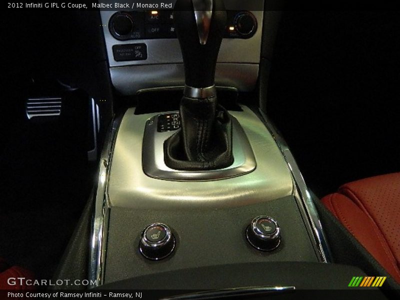 Malbec Black / Monaco Red 2012 Infiniti G IPL G Coupe