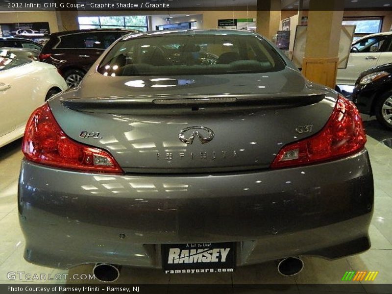 Graphite Shadow / Graphite 2012 Infiniti G IPL G Coupe