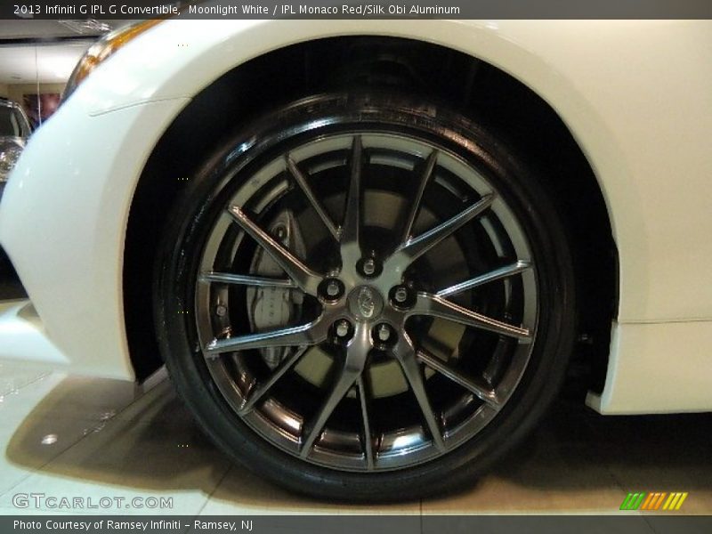 Moonlight White / IPL Monaco Red/Silk Obi Aluminum 2013 Infiniti G IPL G Convertible