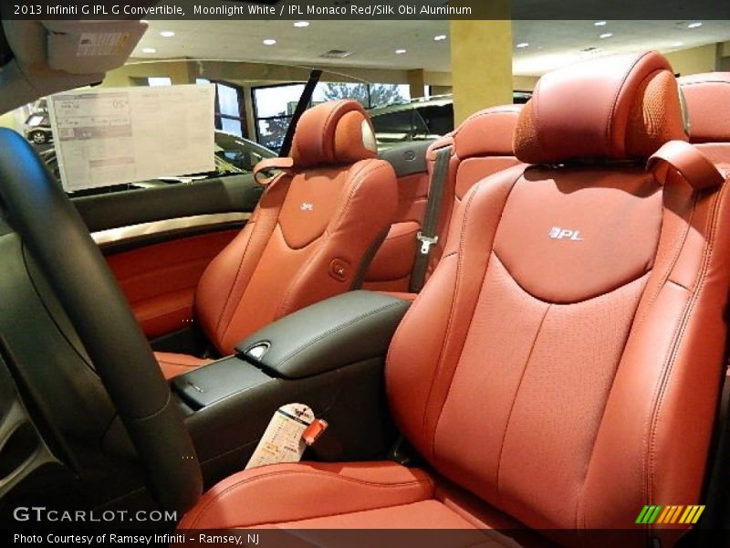  2013 G IPL G Convertible IPL Monaco Red/Silk Obi Aluminum Interior