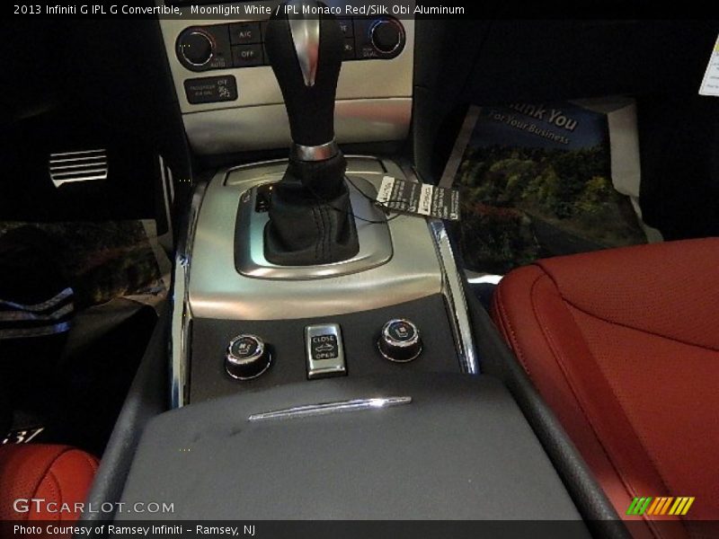 Moonlight White / IPL Monaco Red/Silk Obi Aluminum 2013 Infiniti G IPL G Convertible