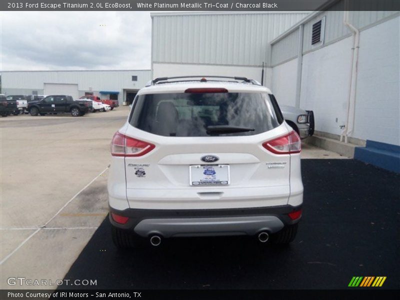 White Platinum Metallic Tri-Coat / Charcoal Black 2013 Ford Escape Titanium 2.0L EcoBoost