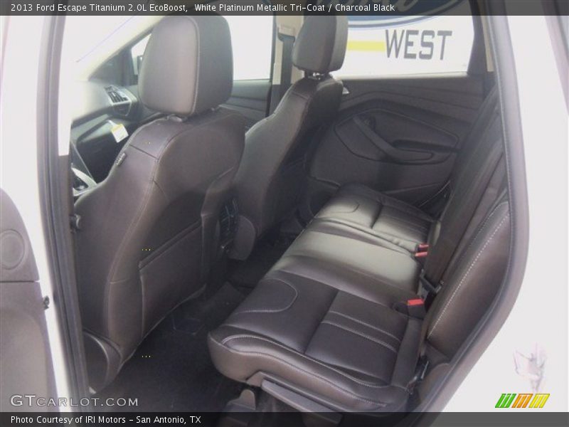 White Platinum Metallic Tri-Coat / Charcoal Black 2013 Ford Escape Titanium 2.0L EcoBoost