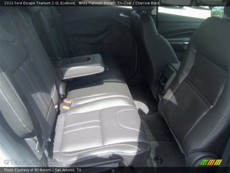 White Platinum Metallic Tri-Coat / Charcoal Black 2013 Ford Escape Titanium 2.0L EcoBoost