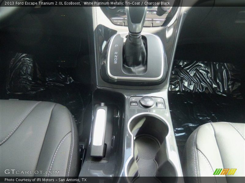 White Platinum Metallic Tri-Coat / Charcoal Black 2013 Ford Escape Titanium 2.0L EcoBoost