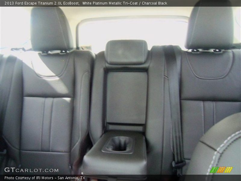 White Platinum Metallic Tri-Coat / Charcoal Black 2013 Ford Escape Titanium 2.0L EcoBoost