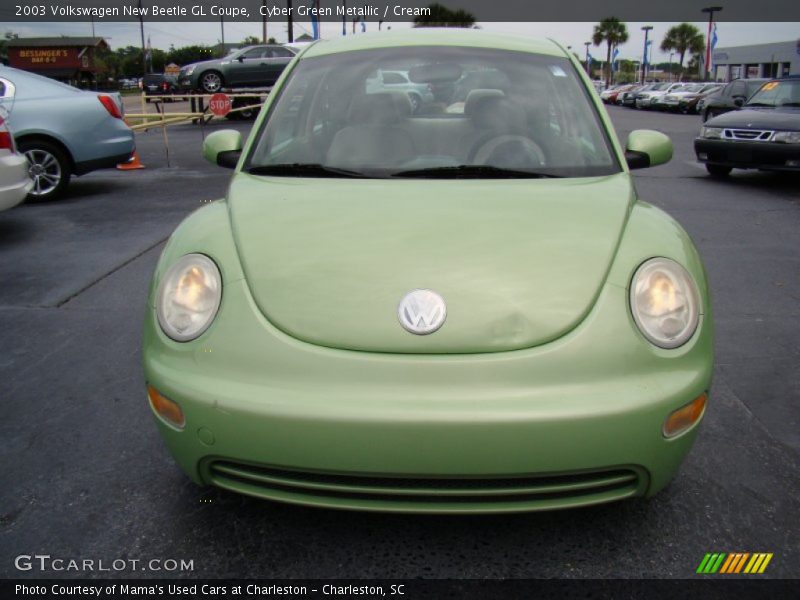 Cyber Green Metallic / Cream 2003 Volkswagen New Beetle GL Coupe