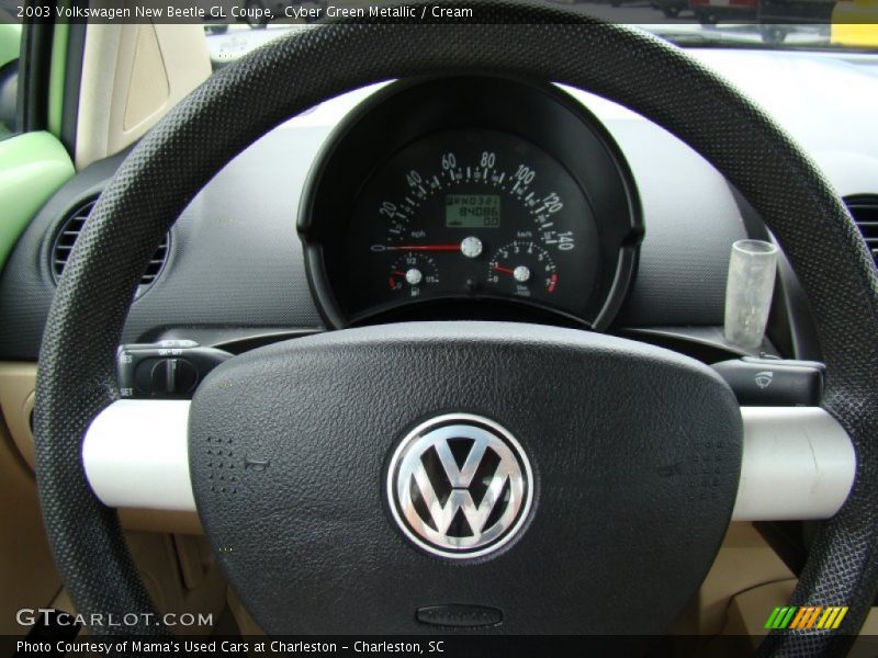Cyber Green Metallic / Cream 2003 Volkswagen New Beetle GL Coupe
