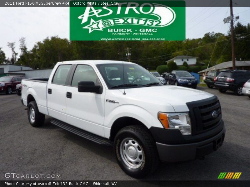 Oxford White / Steel Gray 2011 Ford F150 XL SuperCrew 4x4